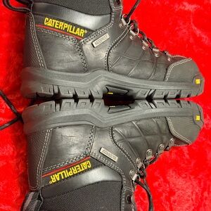 Caterpillar Men's Black Leather Boots